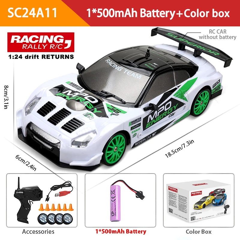 2.4G High Speed Drift Rc Car 4WD Toy Remote Control AE86 Model GTR Vehicle Car RC Racing Cars Toy for Children Christmas Gifts