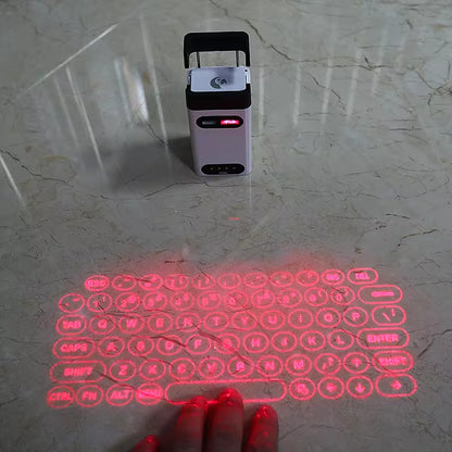 Mini Wireless Laser Projection Keyboard Bluetooth Virtual Keyboard & Mouse Function for Laptop Smartphone Keyboard Projector